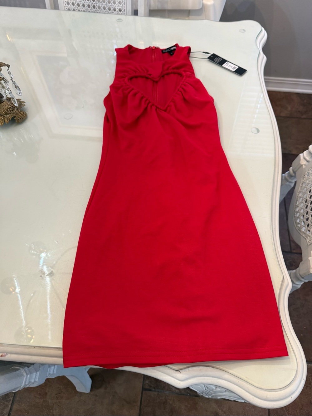 Fashion Nova Red Full of Heart Mini Dress - XS